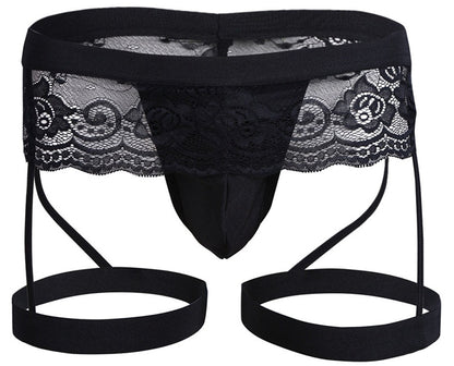 Elegant Underwear,  Pride products Men's Lace Three-point Panties