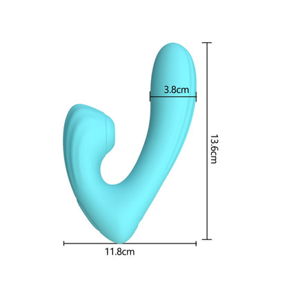 Silicone Wellness Device - Dual Stimulation Personal Massager With Multiple Vibration Settings