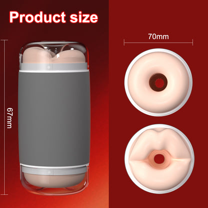 Finger Soft Cup Double-Headed Wellness Device for Men