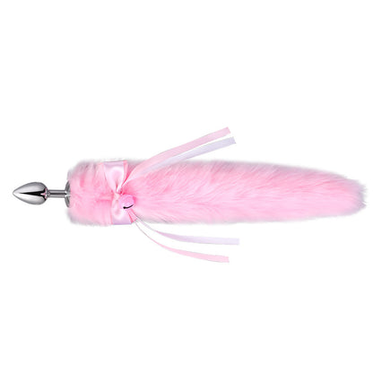 Simple Household Use Bow-knot Bell Fox Tail Metal Toy İntimate wellness accessory