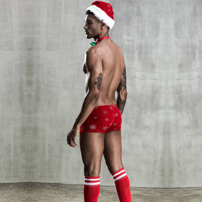 Underwear Christmas Outfit Men's Bar Nightclub Show - Elegant Couple Experience