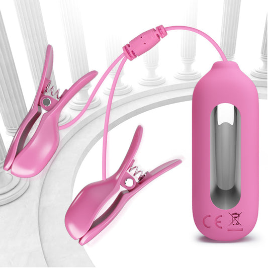 Strong Shock Rechargeable Massage Name Tag Clip elegant