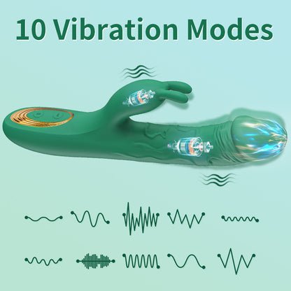 Women's Rabbit Ear Retractable Toy Vibrating massage device