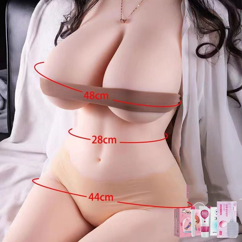 Realistic 3D Silicone Half Body - Lifelike Premium Adult Wellness Product
