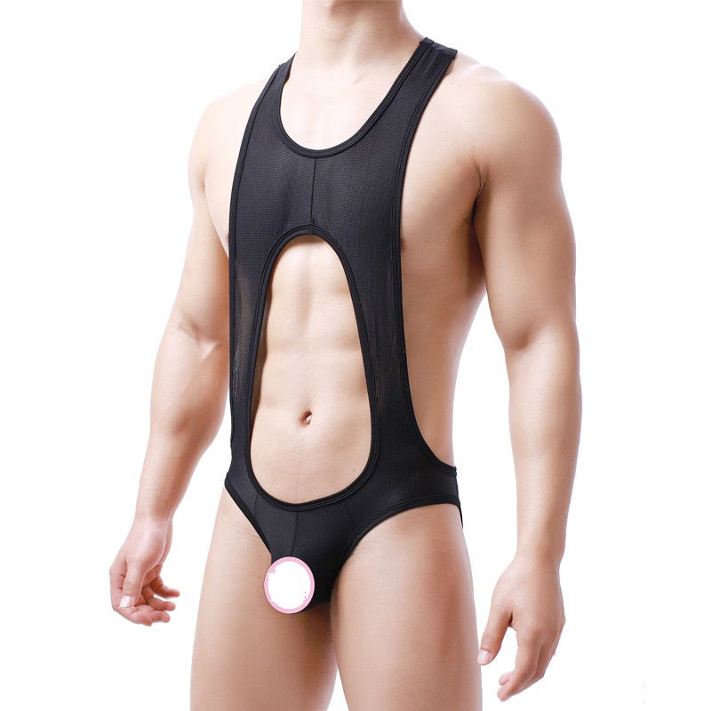 Men's Sculpting Fine Mesh Breathable One Piece Underwear For Men,
