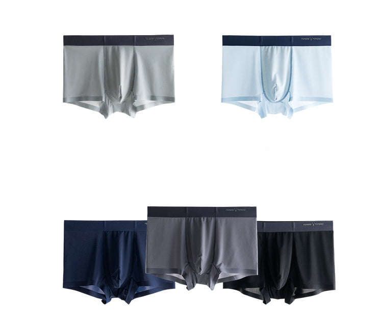 Ice silk underwear men's summer breathable ultra-thin quick-drying boxer