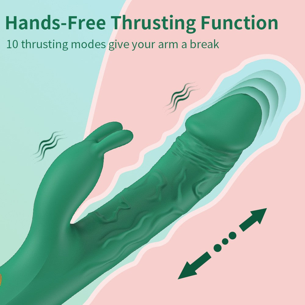 Women's Rabbit Ear Retractable Toy Vibrating massage device