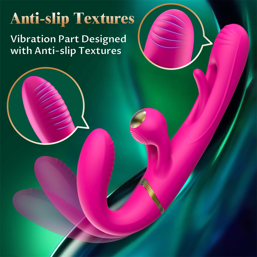 Wellness Device With 9 Rubbing 10 Flapping & 10 Vibrating Modes - Multi-Function Personal Massager