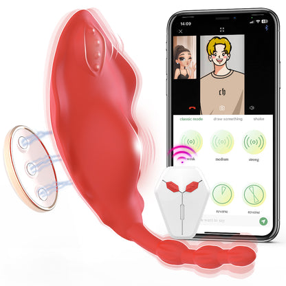 Liquid Silicone Remote & APP Controlled Vibrating Panties - 10 Modes Rechargeable For Women & Couples