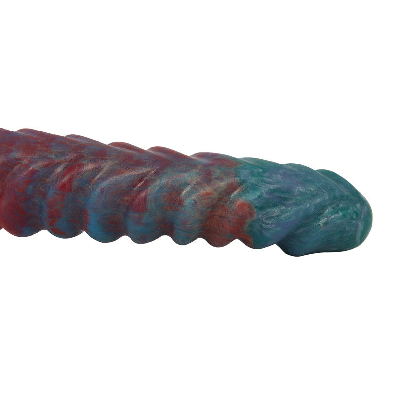Color Double Head Dildo Fishbone Pattern Butt Plug For Women, Pride products