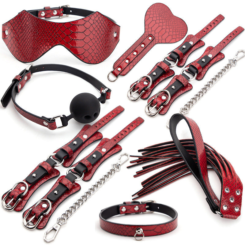 Premium BDSM Accessory Set - Couple Lifestyle Collection with Collar & Handcuffs