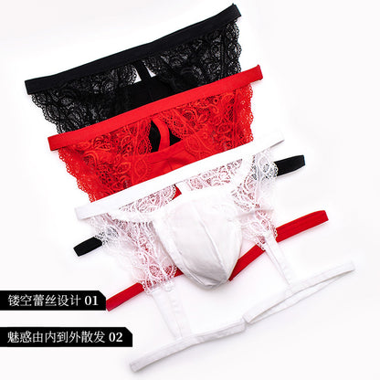 Men's Underwear Hip Lifting Personality Lace Slip ,  Pride products, lingerie, elegant