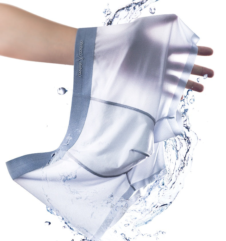 Ice silk underwear men's summer breathable ultra-thin quick-drying boxer
