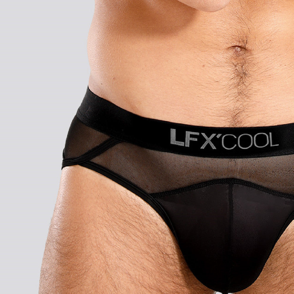 Silk Men's Triangle Underwear With Genuine Silk Crotch And Mesh