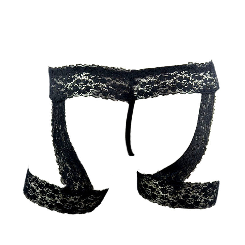 Men's Transparent Lace Underwear - Elegant Flat Leg Design, LGBT Pride Collection