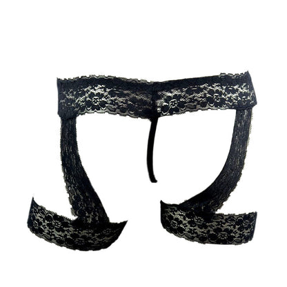 Men's Transparent Lace Underwear - Elegant Flat Leg Design, LGBT Pride Collection