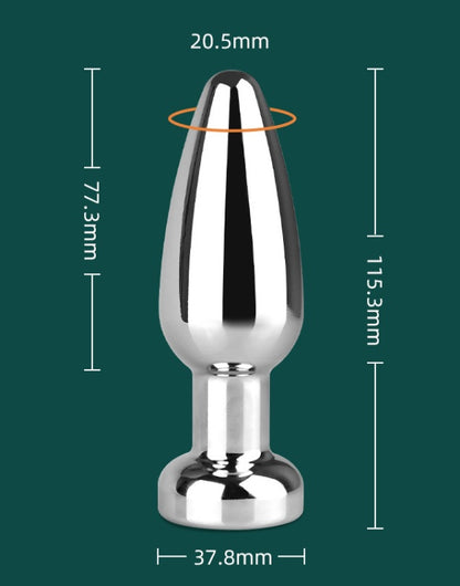 Metal Vibratory  Plug Magnetic Charging Toys, “Comfort-fit design”