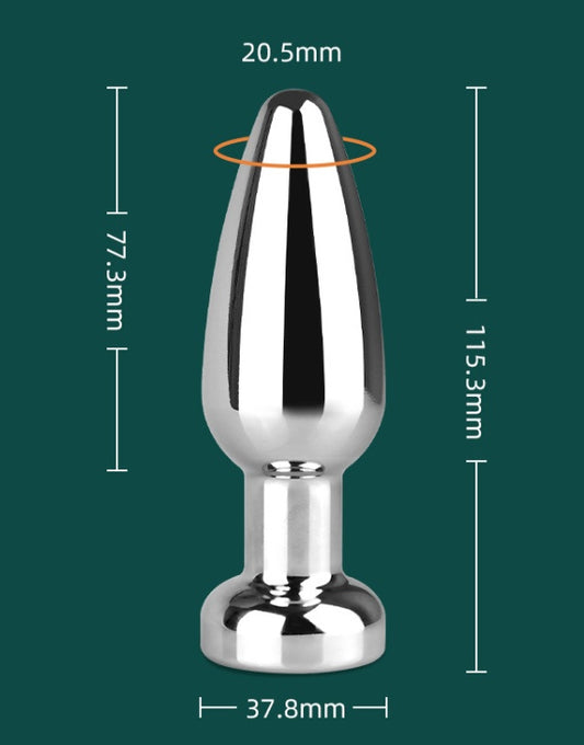 Metal Vibratory  Plug Magnetic Charging Toys, “Comfort-fit design”