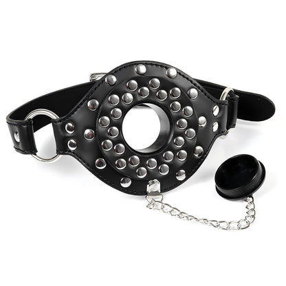 Couple Roleplay Essentials - Adjustable Mouth Gag with Removable Pacifier Plug