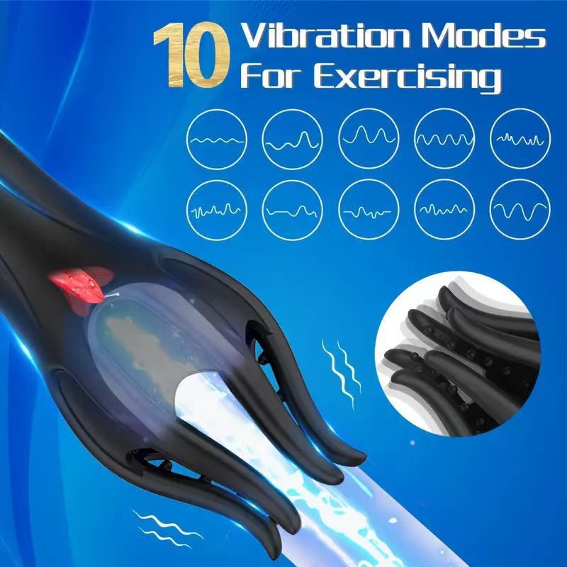 lElectric Shock Tongue Licking Airplane Bottle Men's Automatic  Trainer Turtle Head Exerciser