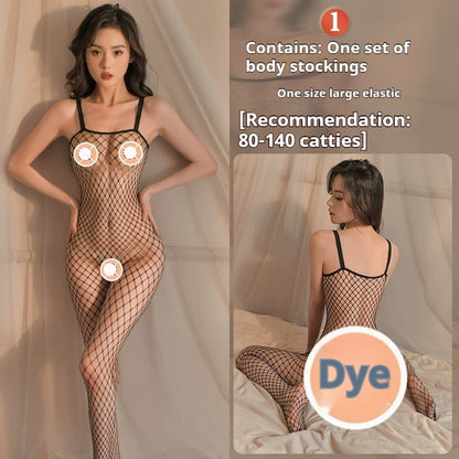 Lingerie Open-end Passion Transparent Sense Mesh Bodysuit