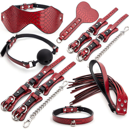 Premium BDSM Accessory Set - Couple Lifestyle Collection with Collar & Handcuffs