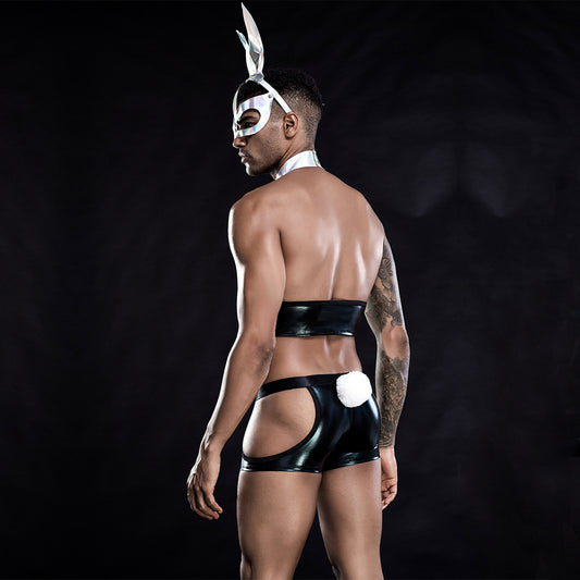 Men's Uniform Rabbit Cosplay Underwear, Role play, Elegant , couple experience