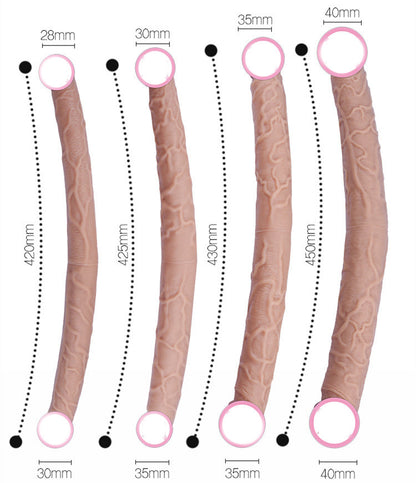 Women's Double-headed Dragon Liquid Silicone Massage Toy “Comfort-fit design”