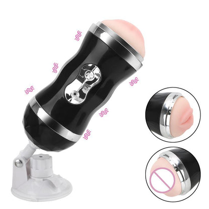 Real silicone And Mouth Realistic Self Heating Automatic Male