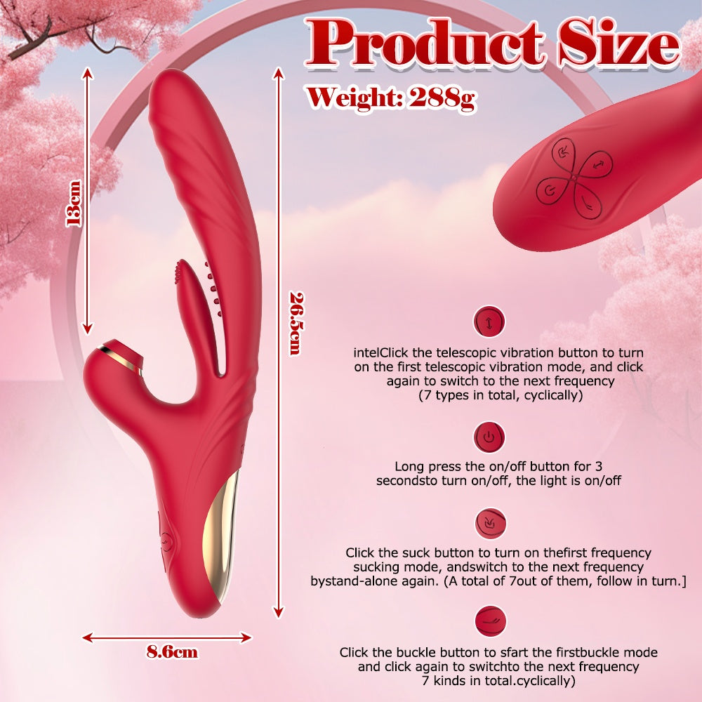 3 In 1 Wellness Device - Suction Tongue Personal Massager For Triple Stimulation