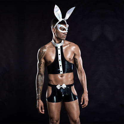 Men's Uniform Rabbit Cosplay Underwear, Role play, Elegant , couple experience