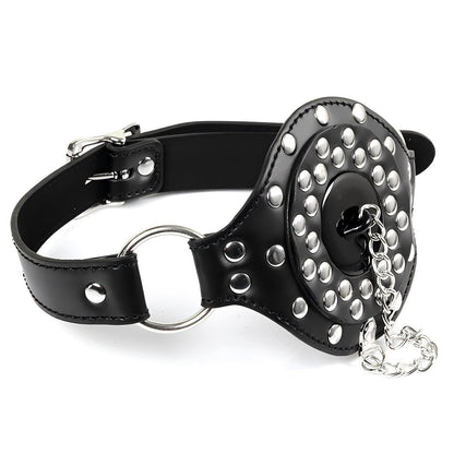 Couple Roleplay Essentials - Adjustable Mouth Gag with Removable Pacifier Plug