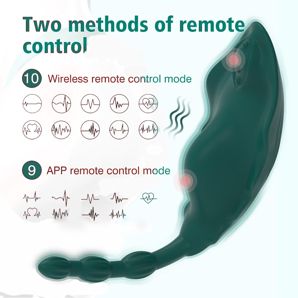 Liquid Silicone Remote & APP Controlled Vibrating Panties - 10 Modes Rechargeable For Women & Couples