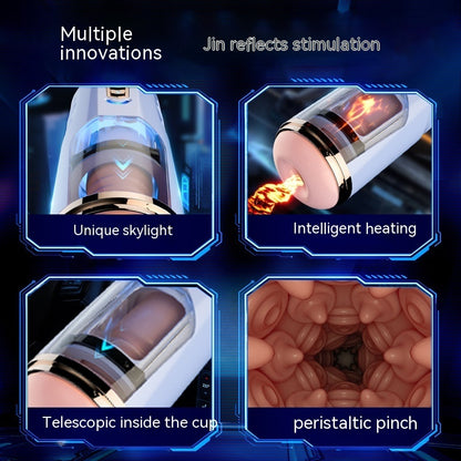 Electric Automatic Wellness Device - Telescopic Heating Trainer for Men