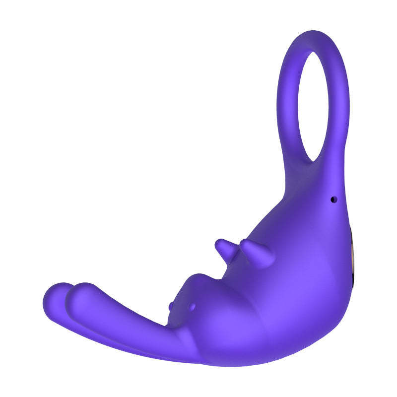 Men's Delay Lock Stem Ring Strong Shock Clitoral Excitement Flirting Toys