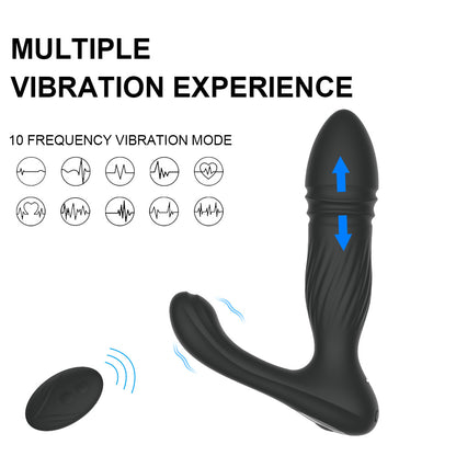 Wellness Device For Men - Thrusting Personal Massager With 10 Vibrating Modes