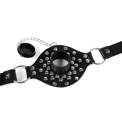 Couple Roleplay Essentials - Adjustable Mouth Gag with Removable Pacifier Plug