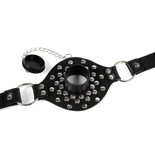 Couple Roleplay Essentials - Adjustable Mouth Gag with Removable Pacifier Plug