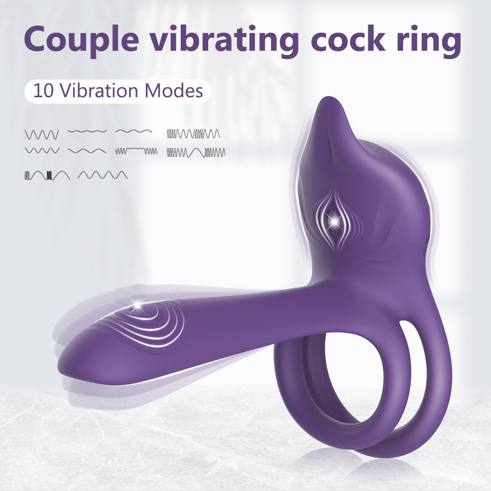 Wellness Ring For Couples - G Spot 2 In 1 Device With 10 Modes Personal Massager