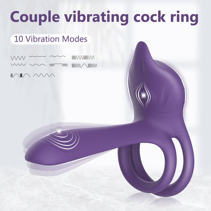 Wellness Ring For Couples - G Spot 2 In 1 Device With 10 Modes Personal Massager