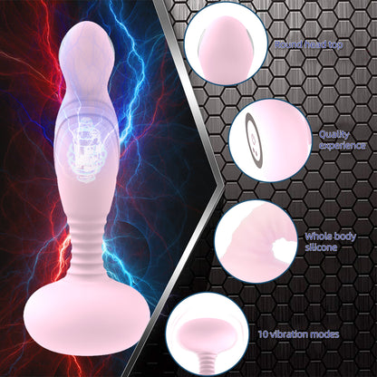 Liquid Silicone Wearable Wellness Device With Remote 10 Modes - Rechargeable Personal Massager