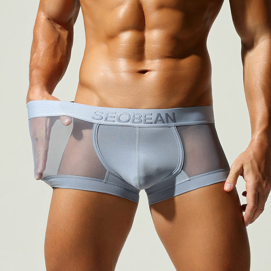 Men's Quick-Dry Transparent Boxer - Intimate Wellness Underwear
