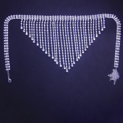 İntimate wellness Fashion And Fully-jewelled Tassel Underwear Waist