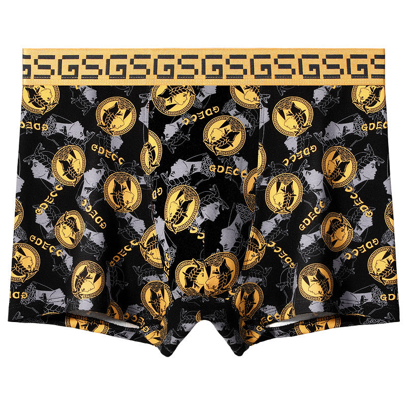 Men's Pure Cotton Comfortable Boxer Briefs Breathable Plus Size High-end Gift Box,