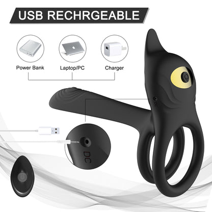 Wellness Ring For Couples - G Spot 2 In 1 Device With 10 Modes Personal Massager