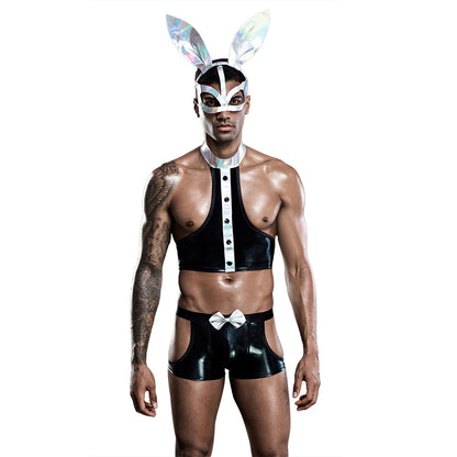 Men's Uniform Rabbit Cosplay Underwear, Role play, Elegant , couple experience