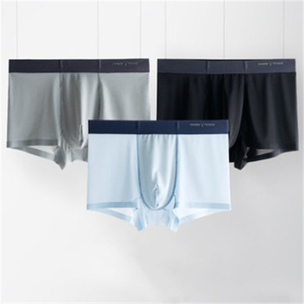 Ice silk underwear men's summer breathable ultra-thin quick-drying boxer