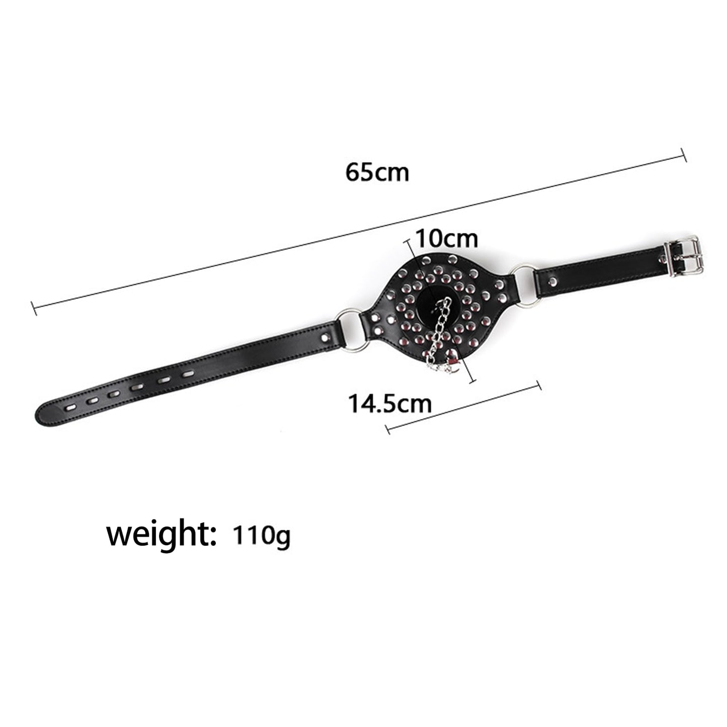 Couple Roleplay Essentials - Adjustable Mouth Gag with Removable Pacifier Plug