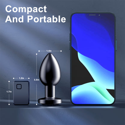 Plug Butt Plug  With Remote Control For Men And women With 10 Vibration Modes, “Comfort-fit design”
