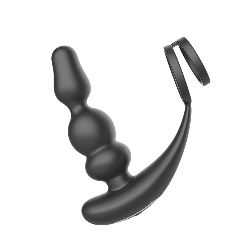 Wireless Remote Control Double Ring Rotating Back Court Prostate Massager Toy